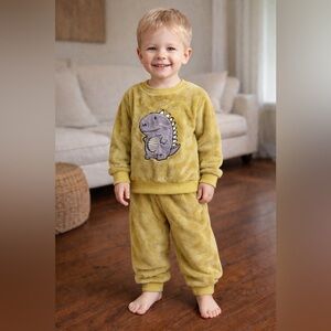 Fleece Dino Pajamas 2 Piece Set